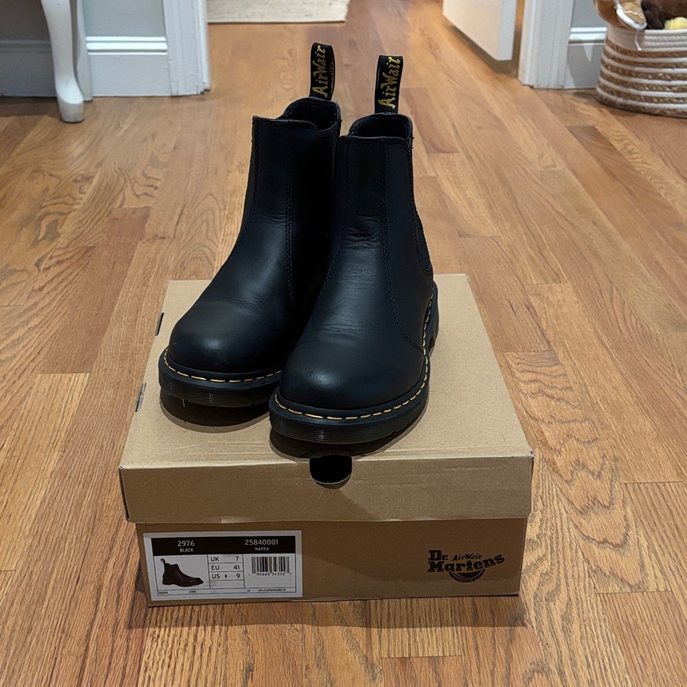 Dr. Martens Black Leather Ankle Boots - Picture 2 of 4